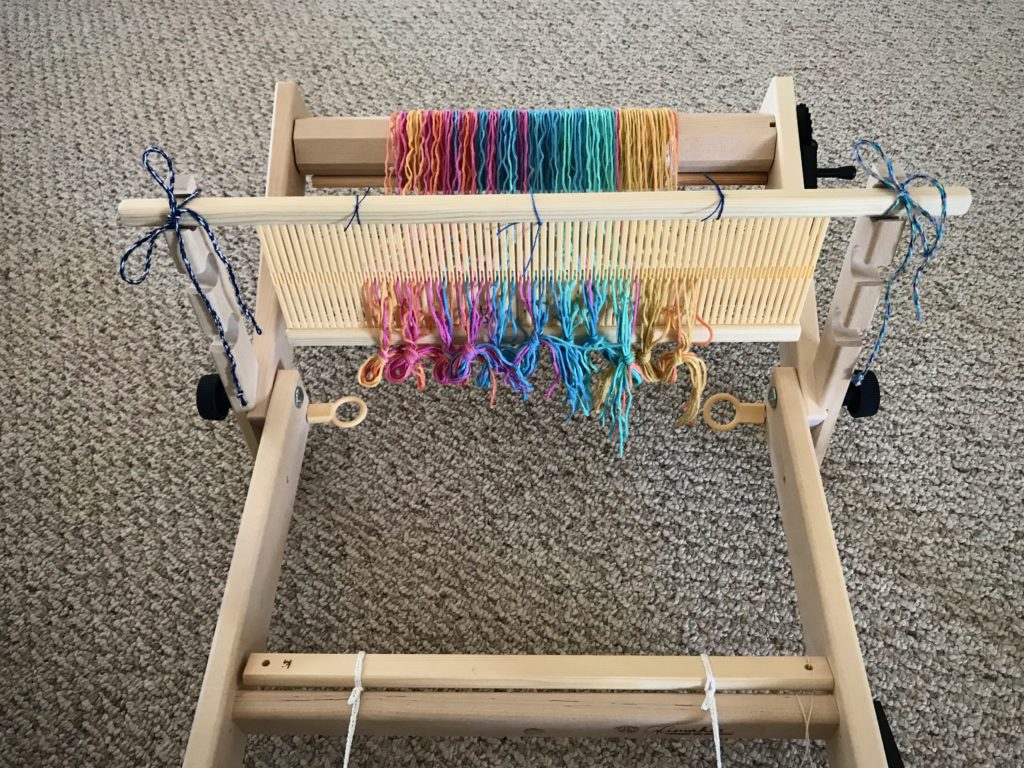 Glimakra 13.5" Emilia rigid heddle loom, ready to tie on and start weaving.