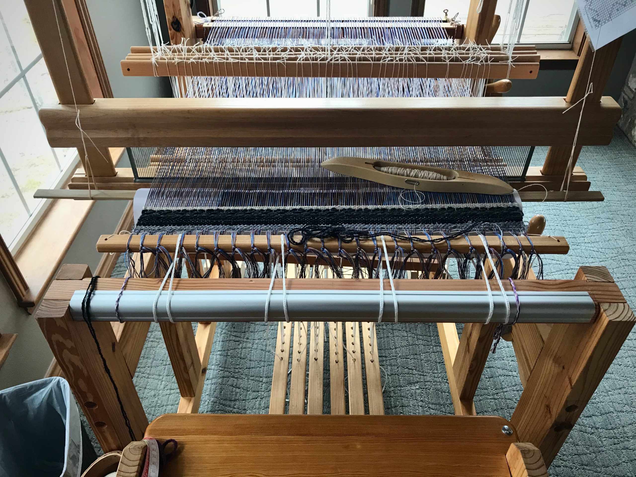 Hand-built Swedish loom.