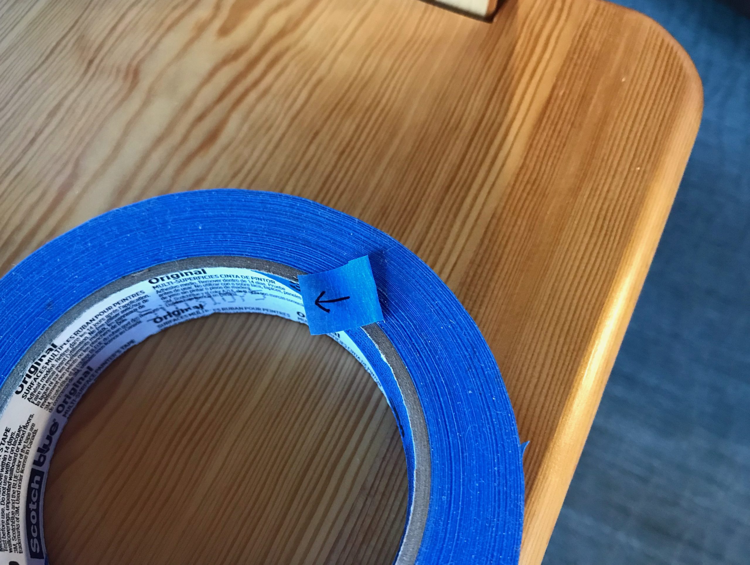 Weaver's uses for blue painter's tape.