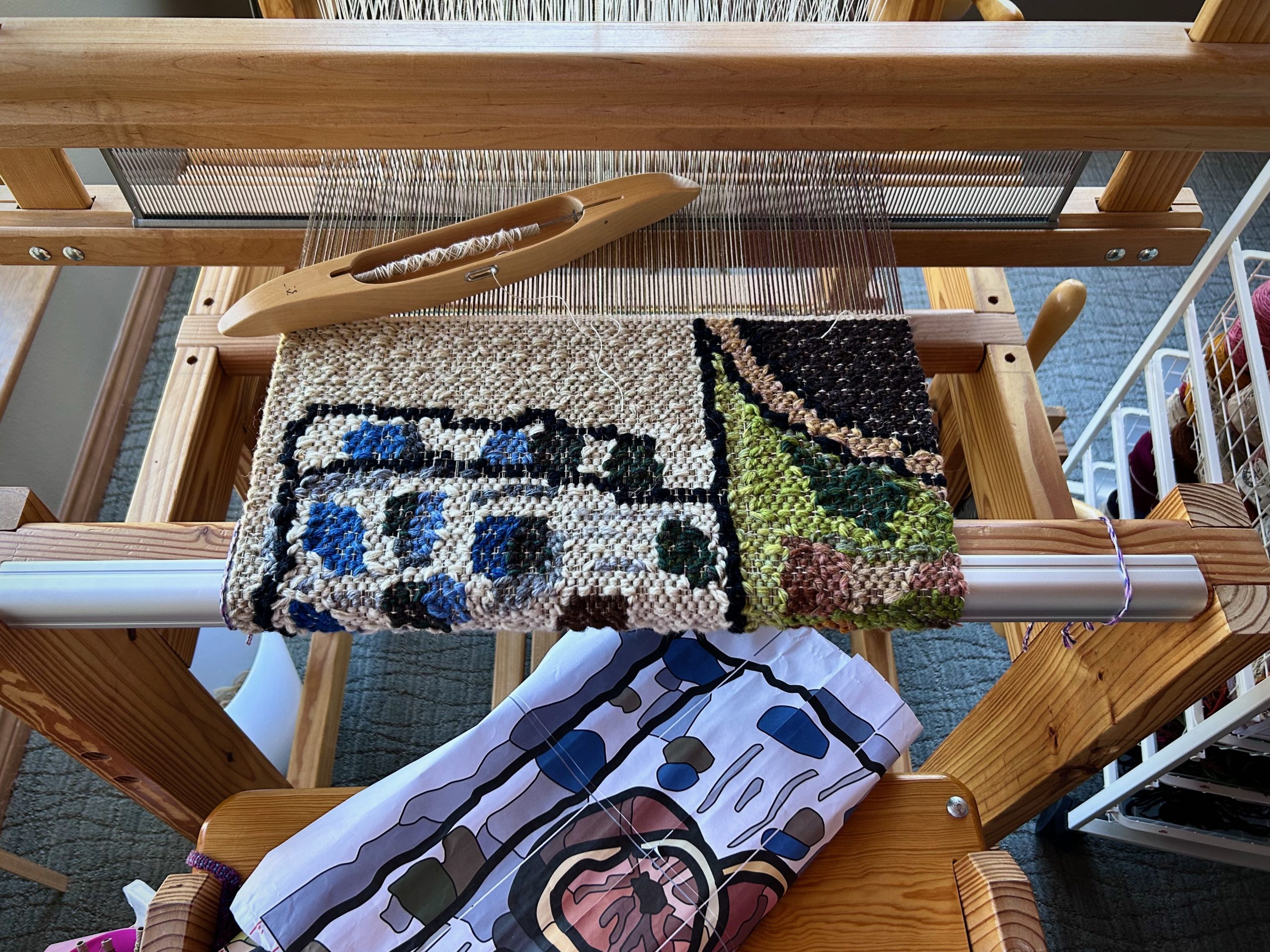 Tapestry Weaving: Using a Cartoon